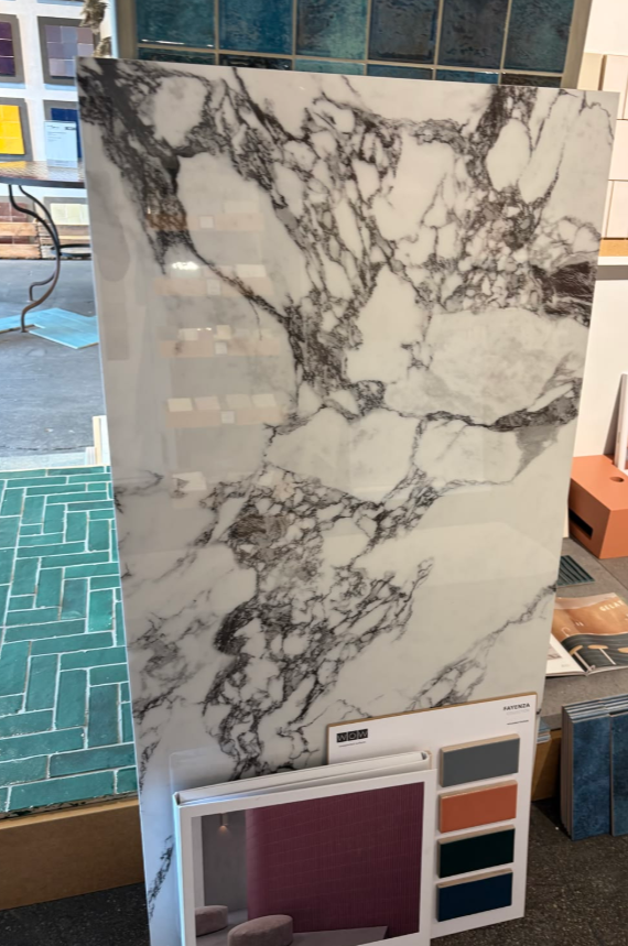 Bold veined marble