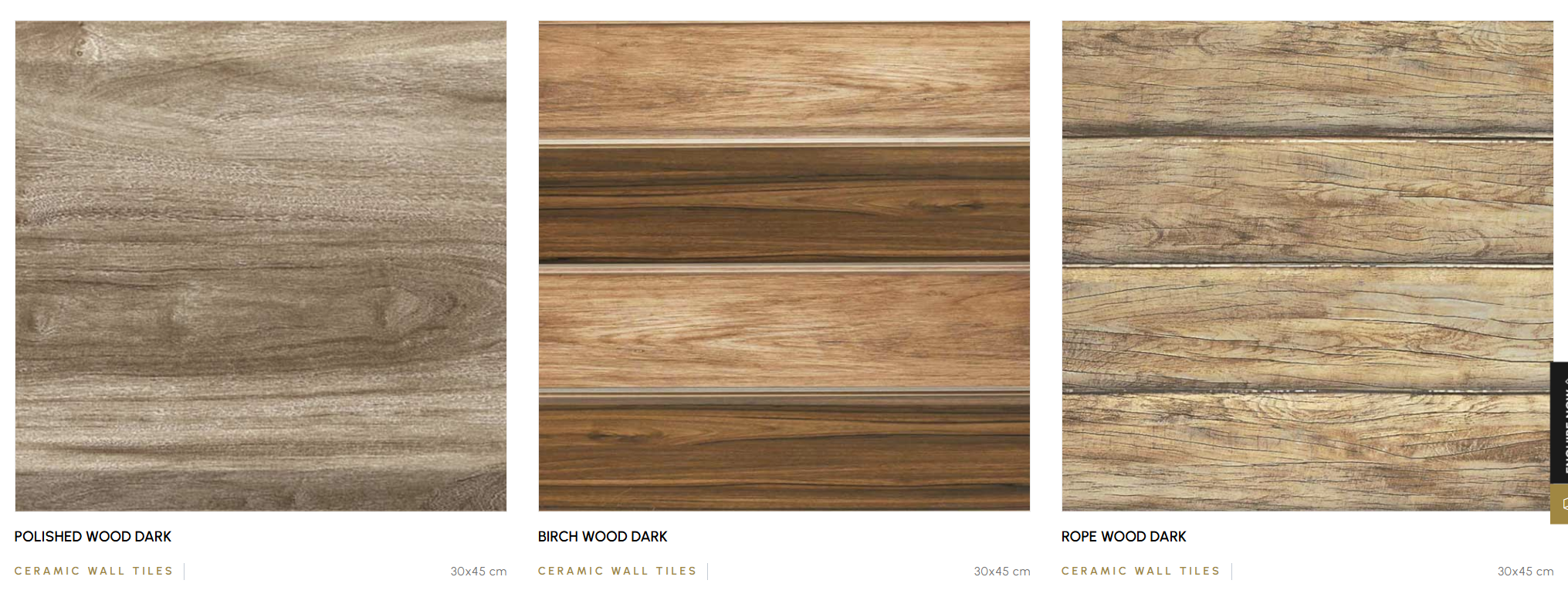 Wood look plank tiles