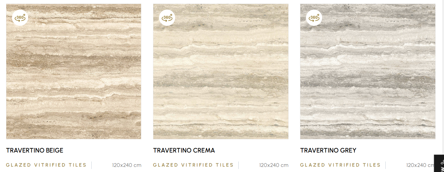 Travertino warm stone look