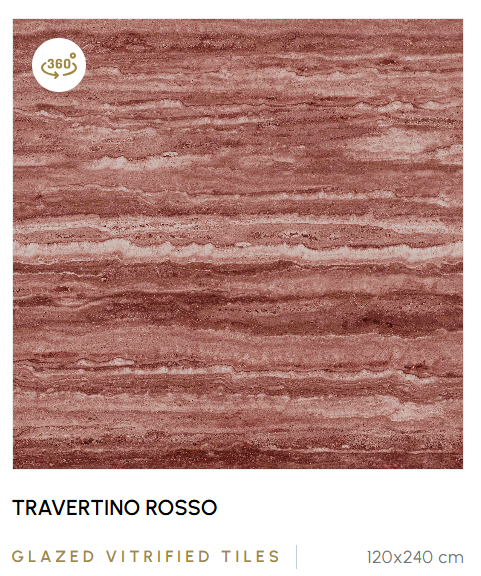 Travertine sample close-up