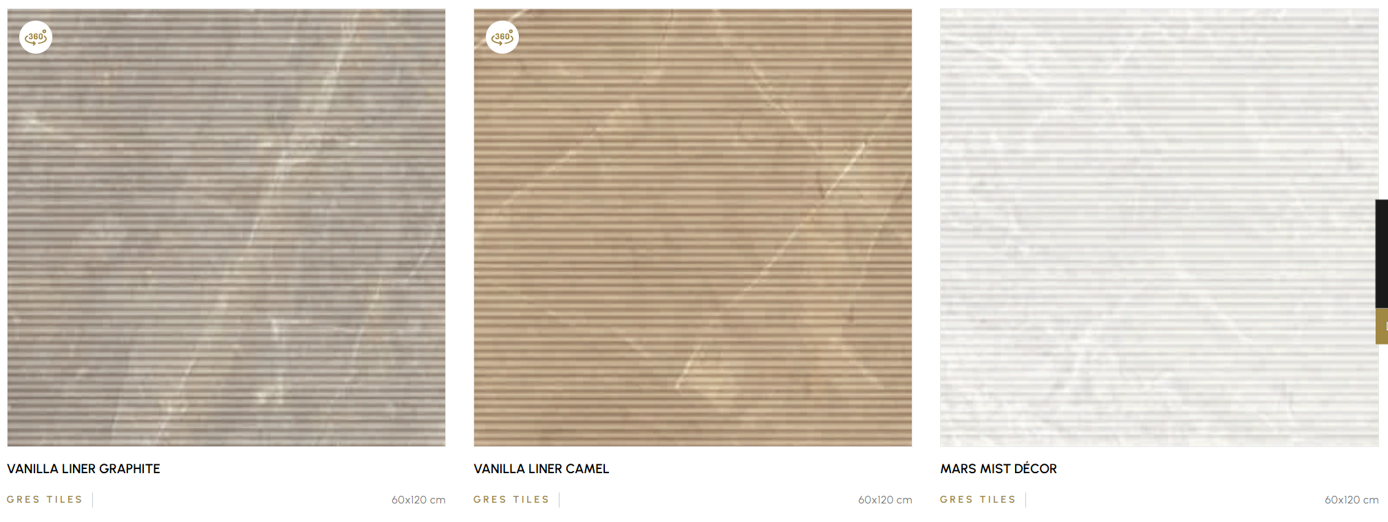 Fluted marble texture