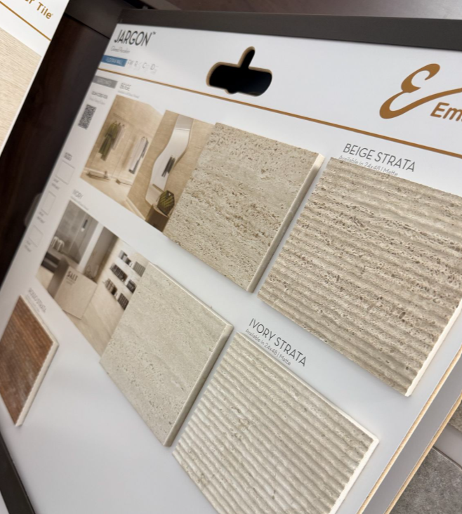 Sample boards grouped by pattern